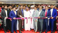 Regency Group Chairman Shamsudheen bin Mohidheen inaugurating Malabar Gold & Diamonds showroom in Dubai at Grand Hyper, Sonapur, in the presence of Shamlal Ahamed, Managing Director – International Operations of Malabar Gold & Diamonds, Abdul Salam KP – G