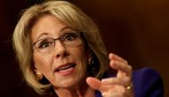 Betsy DeVos testifies before the Senate Health, Education and Labor Committee confirmation hearing to be next Secretary of Education on Capitol Hill in Washington, U.S., January 17, 2017. REUTERS/Yuri Gripas