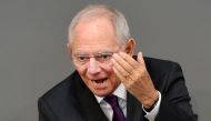 German finance minister Wolfgang Schaeuble delivers a speech in the Bundestag, the German lower house of parliament in Berlin on July 17, 2015 (AFP / John MacDougall) 