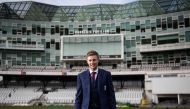England's newly-announced cricket Test captain Joe Root poses for photographers ahead of a news conference at Headingly stadium in Leeds, north-east England, on February 15, 2017. Root said he felt 
