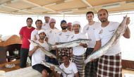 Participants at the last edition of Senyar traditional fishing and pearl diving competition.