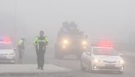 Police vehicles patrol during a trial for Turkish soldiers accused of attempting to assassinate President Tayyip Erdogan on the night of the failed July 15 coup in Mugla, Turkey, February 28, 2017. REUTERS/Kenan Gurbuz
