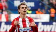 Atletico Madrid's Antoine Griezmann celebrates scoring a goal. REUTERS/Javier Barbancho
