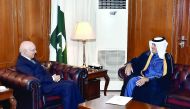 Foreign Minister H E Sheikh Mohammed bin Abdulrahman Al Thani has sent a written message to Pakistan's Adviser to the PM on Foreign Affairs Sartaj Aziz, pertaining to bilateral relations. Qatar's Ambassador to Pakistan Saqr bin Mubarak Al Mansouri deliver