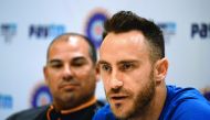 South Africa captain Faf du Plessis 
