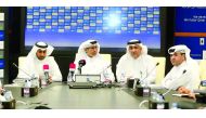 Officials addressing the conference.