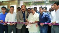 H G Ramakrishnan, HRG & Companies along with O Asher, Managing Director – India Operations, Malabar Gold & Diamonds jointly inaugurating the 172nd showroom globally in Ballari, in India's Karnataka state on March 18 in the presence of Iflu Rahman, Regiona