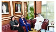 Qatar Chief Justice and Chairman of Supreme Judiciary Council, H E Masood bin Mohammed Al Ameri, met in Doha yesterday with the Secretary-General of Turkey's High Council of Judges and Prosecutors, Bilgin Basaran, and his delegation. They discussed aspect