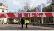 Police take security measures near Parliament square after attack on March 22, 2017 in London. (Kate Green - Anadolu Agency).