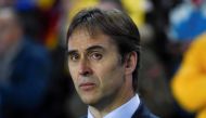 Spain's head coach Julen Lopetegui. REUTERS/Eloy Alonso
