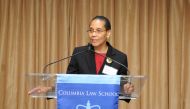 Judge Sheila Abdus-Salaam, associate judge of the Court of Appeals, who was found dead in New York's Hudson River on Wednesday, speaks in this undated photo released by the Columbia Law School in New York, U.S. on April 13, 2017. Courtesy of Columbia Law 