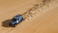 Qatari driver Mohamed Abu Issa in action on his X-Raid Mini during the 2017 Dakar Rally in this file photo.