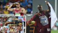 Qatar's Ahmed Bedeer competing in the javelin in this file picture. Femi Ogunode (right) and Mutaz Barshim (left), the Rio Games silver medallist are some of the big names from Qatar who will take part in the May 5 event.