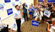 Democratic candidate Jon Ossoff for Georgia's 6th Congressional District special election speaks during an election eve rally at Andretti Indoor Karting and Games in Roswell, Georgia, April 17, 2017. REUTERS/Kevin D. Liles
