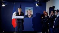 Marine Le Pen, French National Front (FN) political party leader and candidate for the French 2017 presidential election, attends a news conference in Paris, France, April 21, 2017. REUTERS/Benoit Tessier
