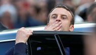 French President Emmanuel Macron reacts as he leaves the Hotel de Ville in Paris, France, May 14, 2017. REUTERS/Francois Lenoir
