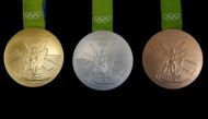 The Rio 2016 Olympic medals are pictured at the Casa da Moeda do Brasil (Brazilian Mint) in Rio de Janeiro, Brazil, June 28, 2016. REUTERS/Sergio Moraes.