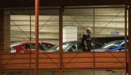 Police specialist search officers search the car park of the Manchester Arena stadium in Manchester, United Kingdom on May 23, 2017. ( Lindsey Parnaby - Anadolu Agency )