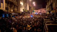 Protestors crowd the streets during a demonstration against corruption, repression and unemployment in the northern city of al-Hoceima on May 28, 2017. AFP / FADEL SENNA
