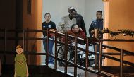 (FILES) This file photo taken on December 11, 2011 shows former Panamenian dictator Manuel Noriega upon arrival at the Renacer prison, 25 km southeast of Panama City, Panama. AFP / RODRIGO ARANGUA
