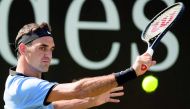 Switzerland's Roger Federer in action in Stuttgart on Wednesday.
