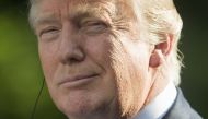 File photo of US President Donald Trump in the Rose Garden at The White House in Washington D.C on June 26, 2017. AFP / SAUL LOEB