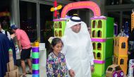 Dr Khalid Klefeekh Al Hajri, QSTec CEO and Chairman, at a Shams Generation exhibition.