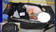  Images supplied by Italian police showing a simulation of the kidnapping (Polizia Di Stato)  