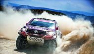 Overdrive Racing’s Qatari driver Nasser Saleh Al Attiyah in action during an earlier round of the FIA World Cup for Cross-Country Rallies in this file photo. The defending FIA World Cup champion Al Attiyah and Poland’s Aron Domzala will represent Overdriv