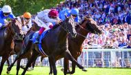 Ridden by Italian jockey L Dettori, Al Shaqab’s Al Wukair storms to victory at Deauville, France yesterday.  
