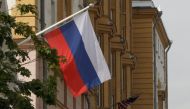 A Russian flag flies in front of the US embassy building in Moscow July 28, 2017./ Reuters pic.