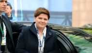 Polish PM Beata Szydlo arriving to attend the second day of an European Union Summit held at the EU Council building in Brussels on March 18, 2016 (AFP /Thierry Charlier) 