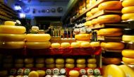 Dutch cheese is displayed in a shop window in Edam near Amsterdam, Netherlands February 10, 2017. Reuters/Francois Lenoir