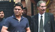Pakistan cricketer Khalid Latif leaves after appearing before a tribunal in Lahore in this March 31 file photo. Pakistan cricket’s anti-corruption tribunal yesterday banned Latif for five years and fined him one million rupees ($9,489) over a spot-fixing 