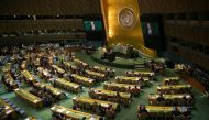 Lebanon's President General Michel Aoun arrives ahead of his address at the U.N. General Assembly at the United Nations on September 21, 2017 in New York, New York. Kevin Hagen/Getty Images/AFP