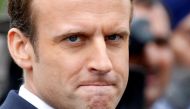 French President Emmanuel Macron attends a ceremony at the Arc de Triomphe in Paris, France, June 3, 2017. REUTERS/Charles Platiau/File Photo
