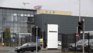 The Bombardier headquarters and factory are pictured in Belfast on September 27, 2017. The US Commerce Department on September 27, 2017, said it would impose anti-dumping duties of 220 percent on Bombardier's CSeries jets, following an investigation into 