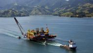 File photo shows Petrobras P-51 semi-submersible off-shore oil platform construction site at the Brasfelf shipyard in Angra dos Reis, 180 km south of Rio de Janeiro, Brazil. (AFP / EDSON PASSARINHO)