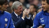 Crystal Palace's English manager Roy Hodgson arrives for the English Premier League football match between Crystal Palace and Chelsea at Selhurst Park in south London on October 14, 2017.