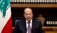 FILE PHOTO: Lebanon's President Michel Aoun is pictured at the Presidential Palace in Baabda, Lebanon April 12, 2017. Dalati Nohra/Handout via Reuters