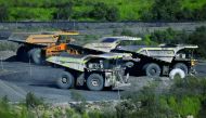 A coal truck passes others inside coal giant Rio Tinto's Hunter Valley operations in Lemington, north of Sydney, Australia, April 9, 2017. REUTERS/Jason Reed