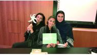 Ameera Al Ansari, Dana El Ghazal and Sara Al Fardan from Graduaid Academic Consultancy.