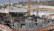 A picture taken on November 8, 2017 shows a general view of construction work in Ramat Shlomo, a Jewish settlement in the mainly Palestinian eastern sector of Jerusalem. AFP / Ahmad Gharabli