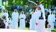 Visitors watching a traditional dance during the MIA Community Day event at the Museum of Islamic Art Park yesterday. 
