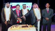 FROM LEFT: H E Sheikh Faleh bin Naser Al Thani, Under-Secretary of Assistant for Agriculture Affairs and Fisheries Resources; Heung-kyeong Park, Korean Ambassador to Qatar; H E Dr Mohammed bin Saleh Al Sada, Minister of Energy and Industry; Ibrahim Fakhro