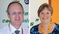 Jonathan Shellard (left), Principal at Newton British Academy (NBA) and Julia Wood, the Deputy Principal at NBA.