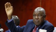 Zimbabwean War veterans leader Christopher Mutsvangwa delivers a speech during a press conference after the Zimbabwe National Army (ZNA) took over control of government in Harare, Zimbabwe, 17 November 2017. (Wilfred Kajese - Anadolu Agency)