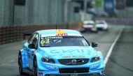 Nicky Catsburg in action during the 2017 FIA WTCC World Touring Car Championship race at Guia International Circuit in Macau in this file picture.