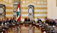 Lebanese President Michel Aoun heads the cabinet meeting at the presidential palace in Baabda, Lebanon, December 14, 2017. REUTERS/Mohamed Azakir
