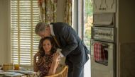 A still of the actors Liam Neeson and Diane Lane from the movie Mark Felt: The Man Who Brought Down the White House.